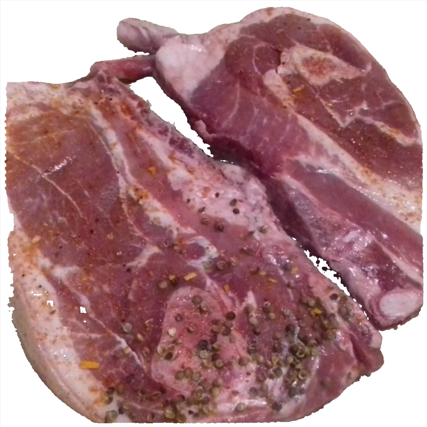 Vark: Skouertjop (Pork: Texan steak)